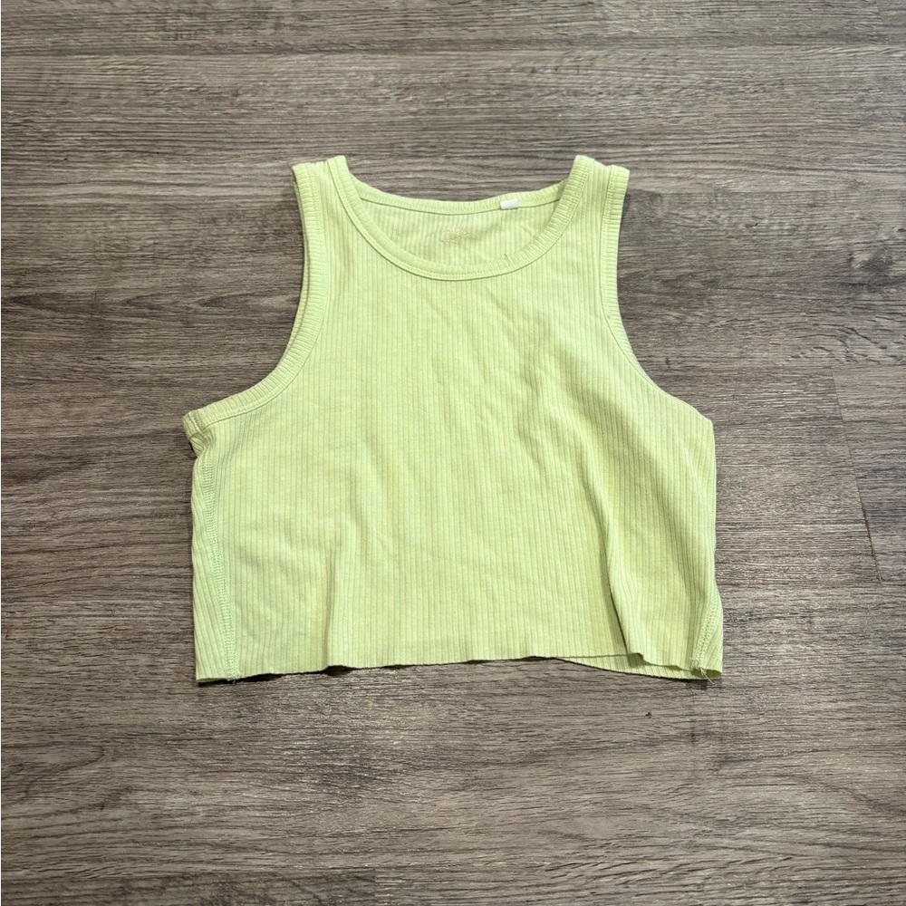 Pacsun Lime Green Cropped Tank